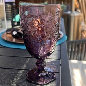 Set of 8 Princess House Amethyst Fantasia Goblets